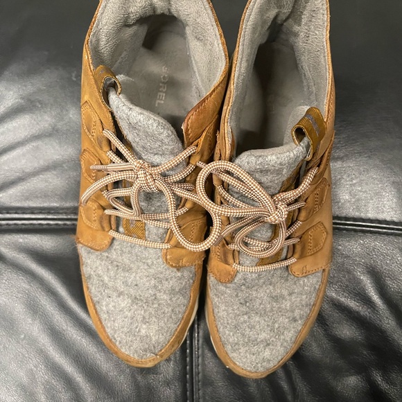 $169 SOREL Kinetic Caribou Snow winter tan gray Boot Sz 10 - Picture 9 of 15